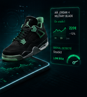 Analyse de prix en direct sur une Air Jordan 4